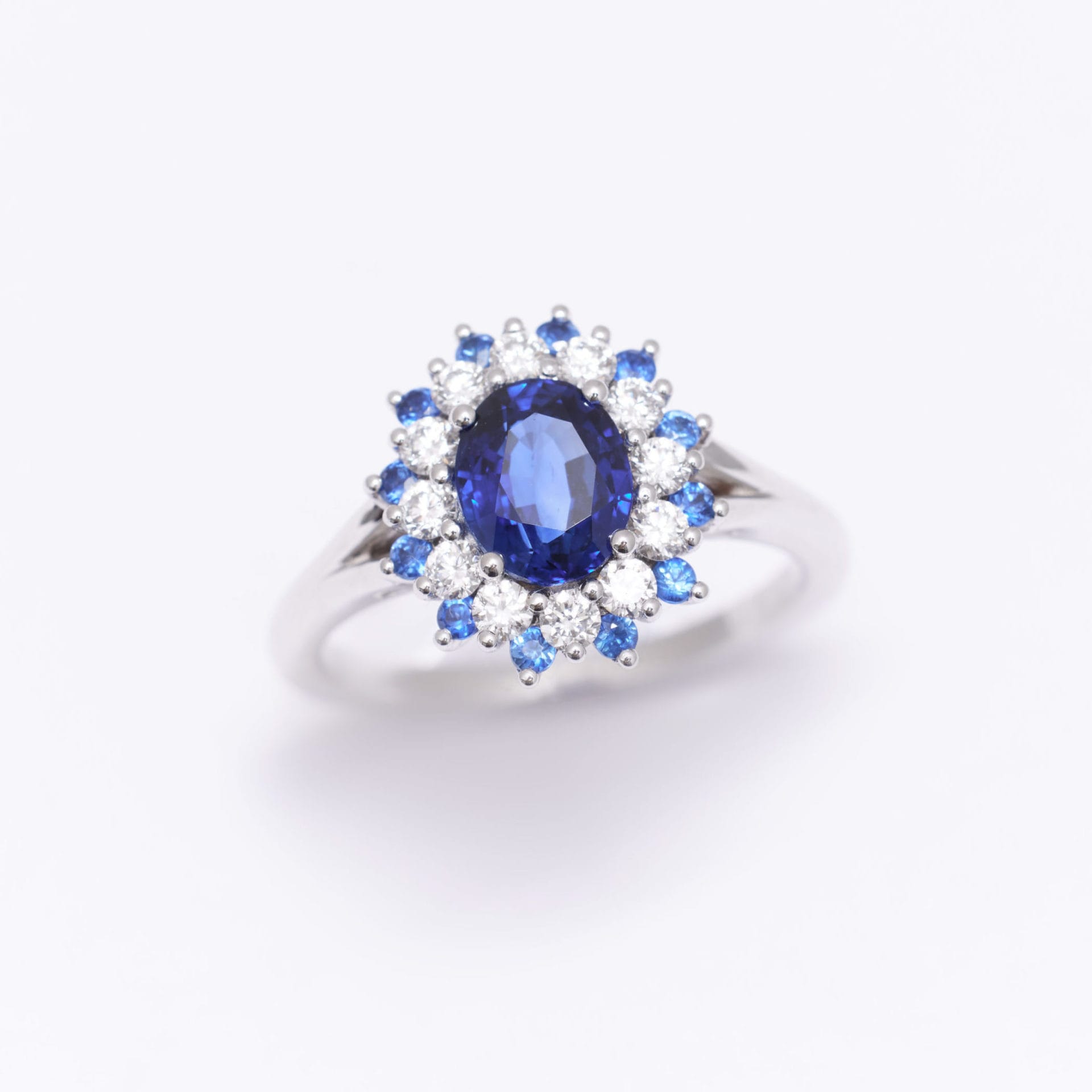 Bague Colombo - Saphir Peacock 1.29 carats
