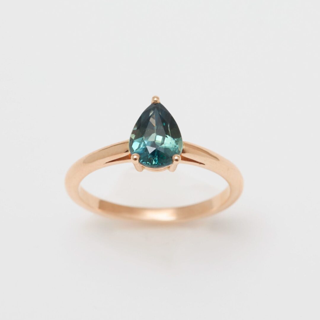 Bague Trinco - Saphir Teal 1.22 carats