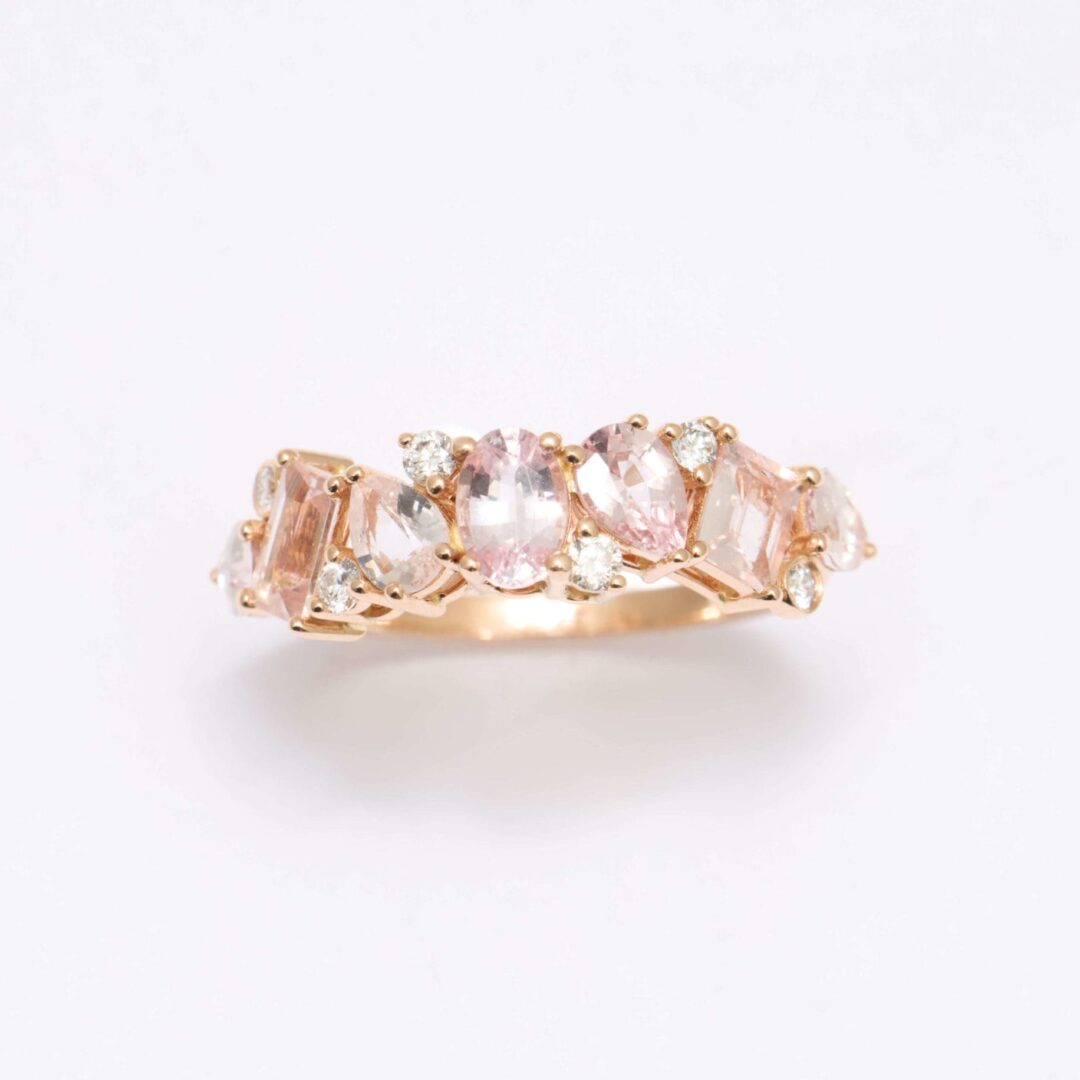 Bague Constellation - Saphir Pêche 2.35 carats