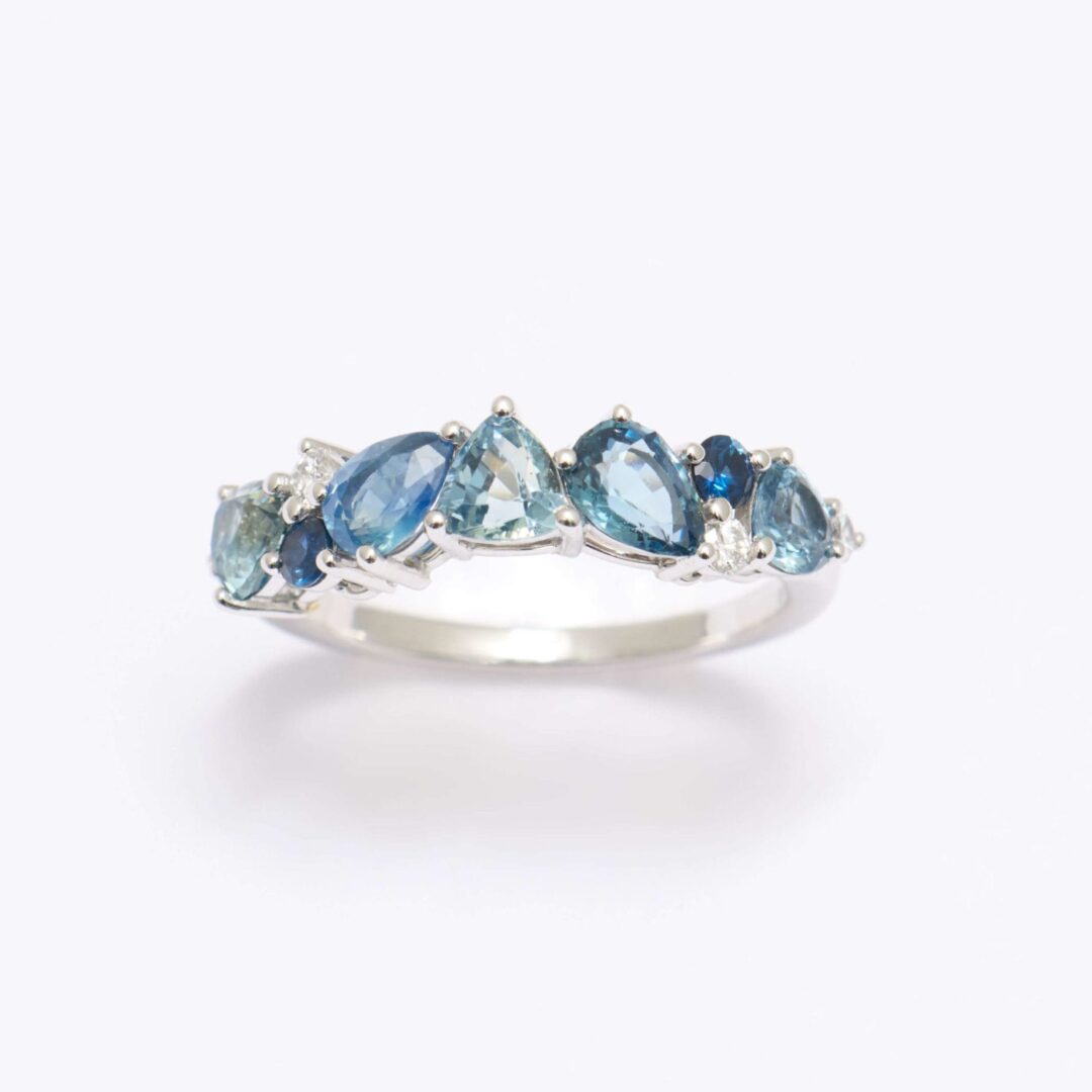 Bague Constellation - Saphir Teal Indigo 2.00 carats