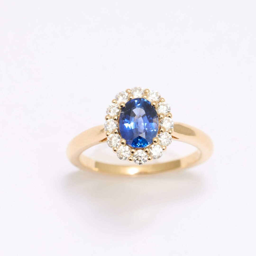 Bague Matara - Saphir Peacock 1.11 carats