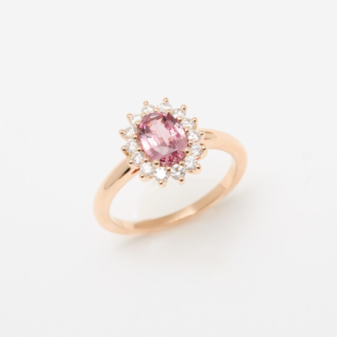 Bague Ella - Saphir Padparadscha 1.01 carats