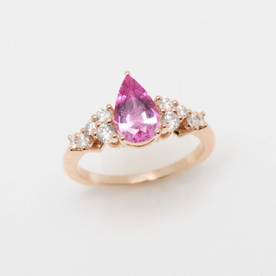 Bague Saphir Rose