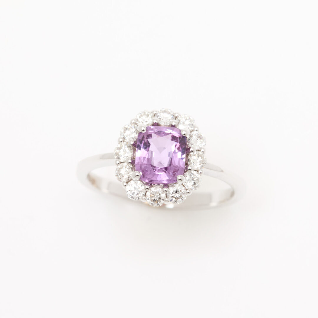 bague saphir rose