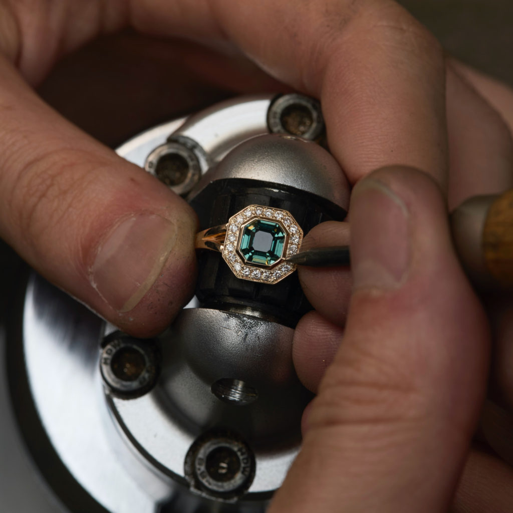 Bague Saphir Teal