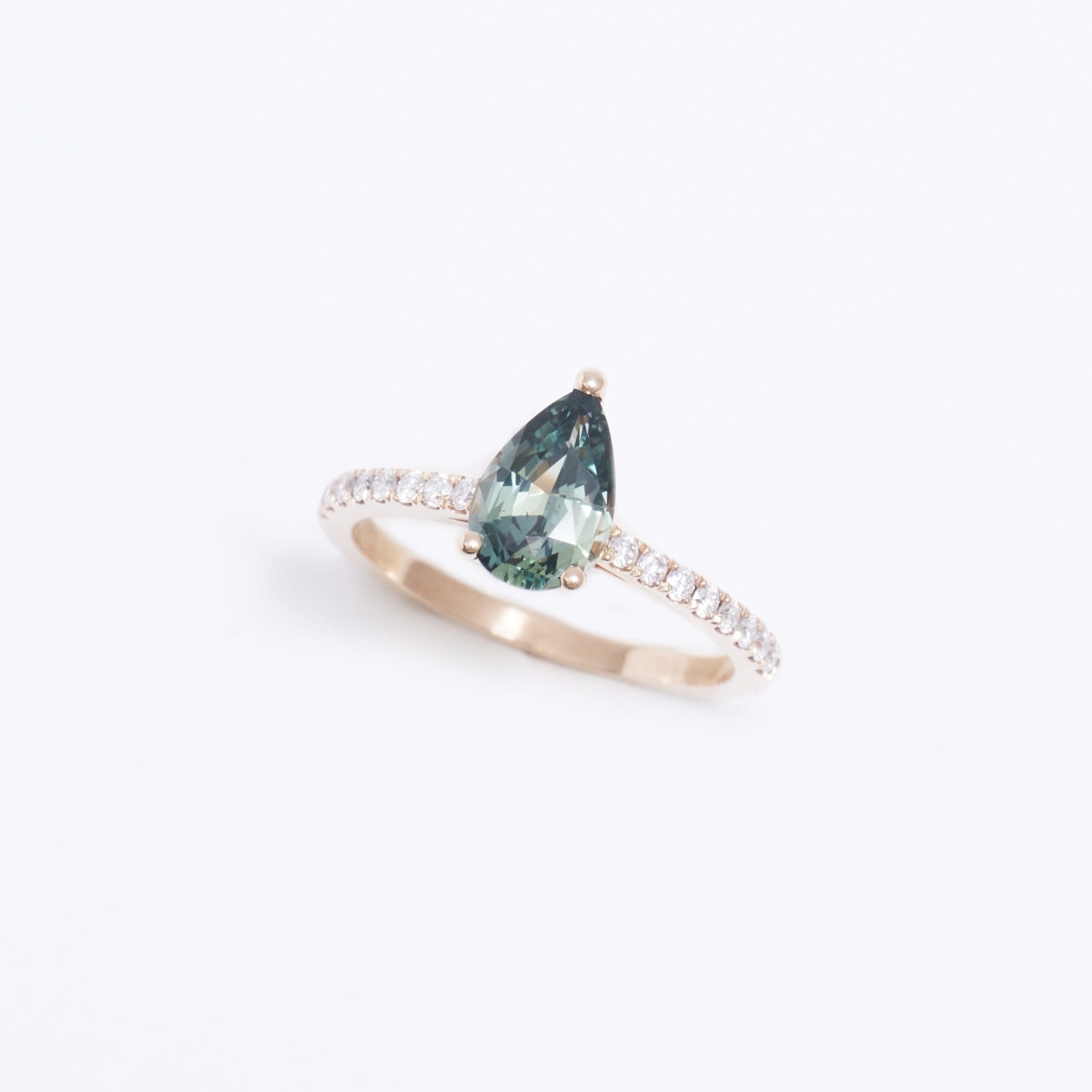 Bague Trinco - Saphir Teal 1.33 carats