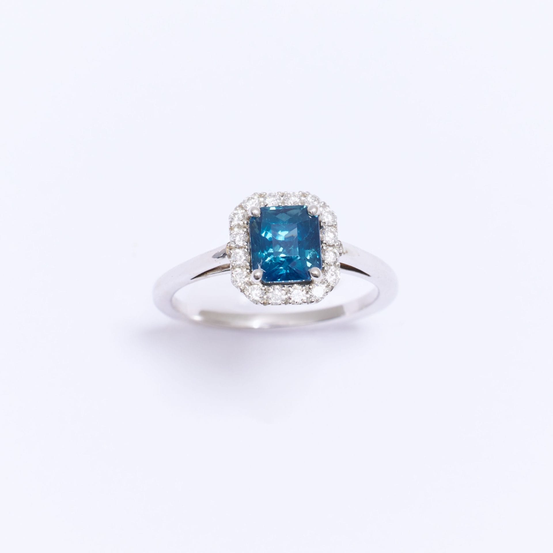 Bague Jaffna - Saphir Teal Indigo 1.61 carats