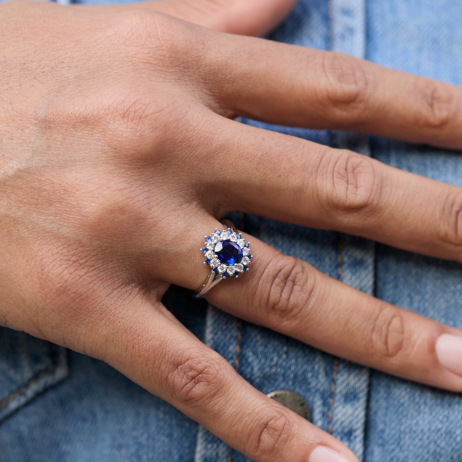 Bague Colombo - Saphir Peacock 1.29 carats – Image 2