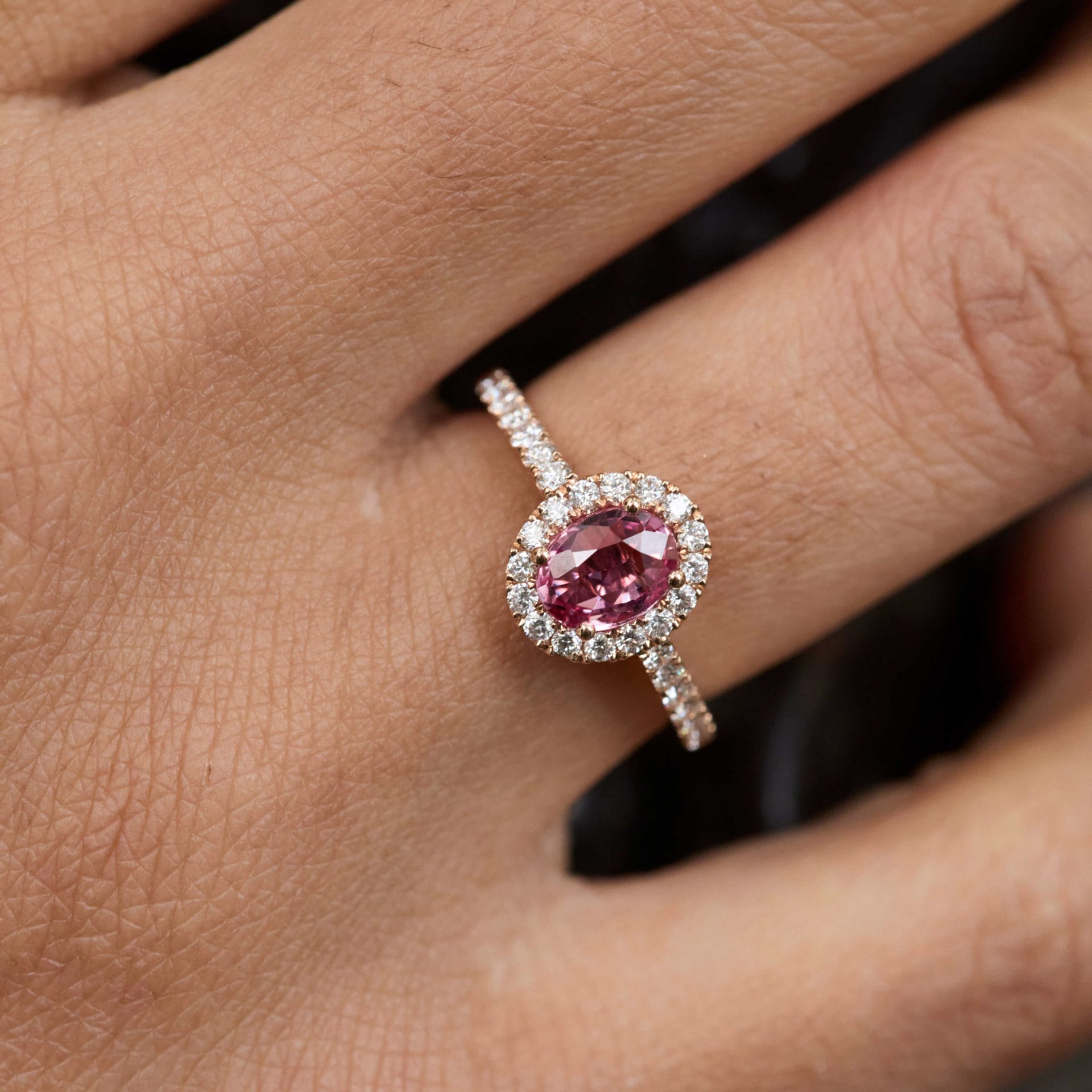 Bague Jaffna - Saphir Padparadscha 1.01 carats – Image 3