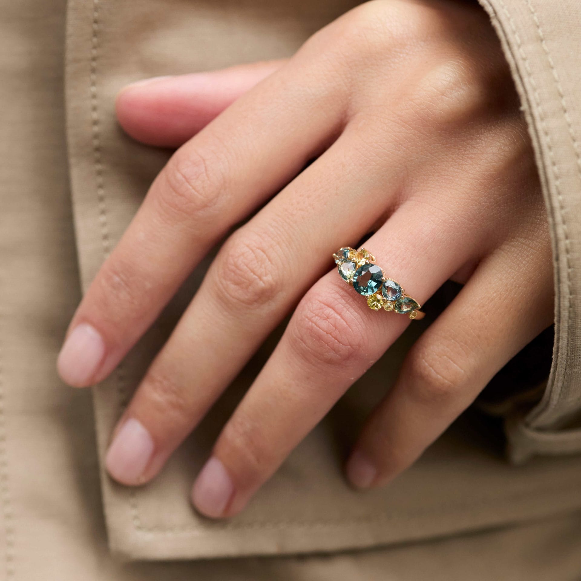 Bague Constellation - Saphir Teal 2.77 carats – Image 2