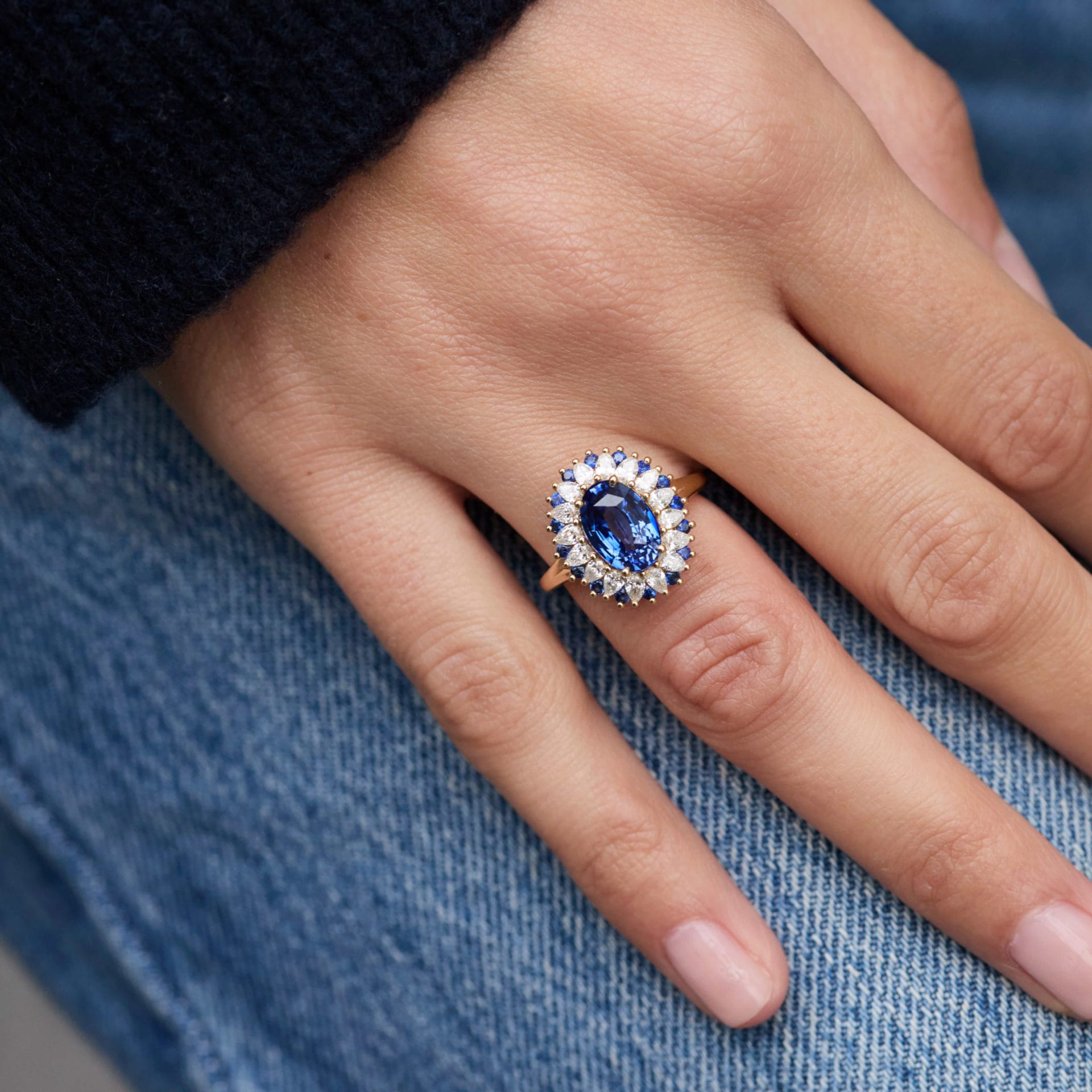 Bague Colombo - Saphir Vivid Blue 3.20 carats – Image 3