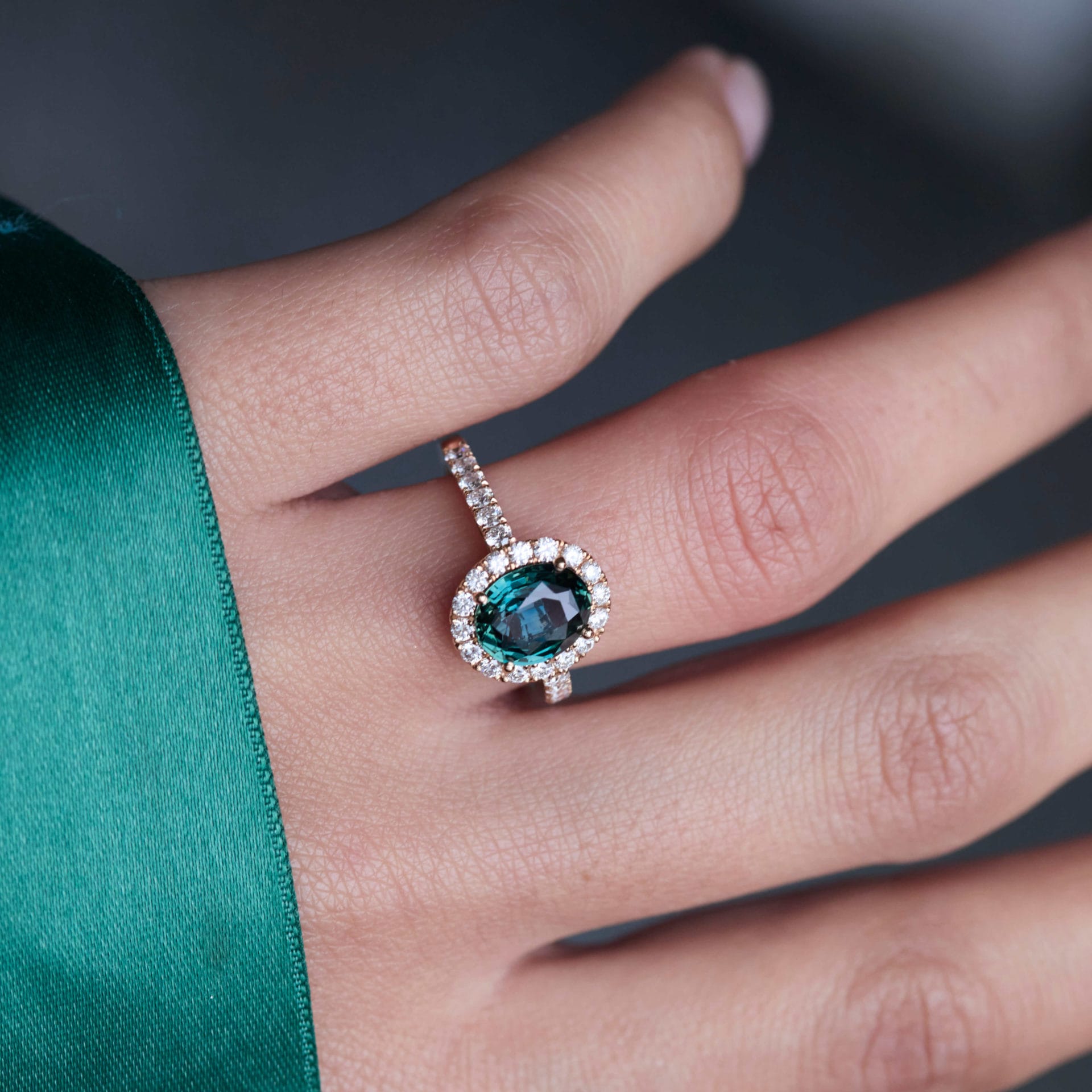 Bague Jaffna - Saphir Teal 2.13 carats – Image 2