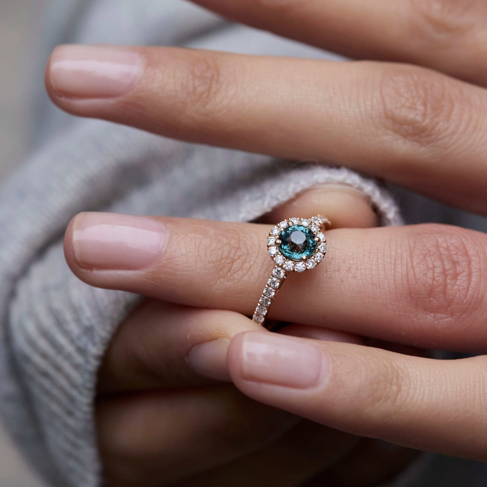 Bague Jaffna - Saphir Teal 1.03 carats – Image 3