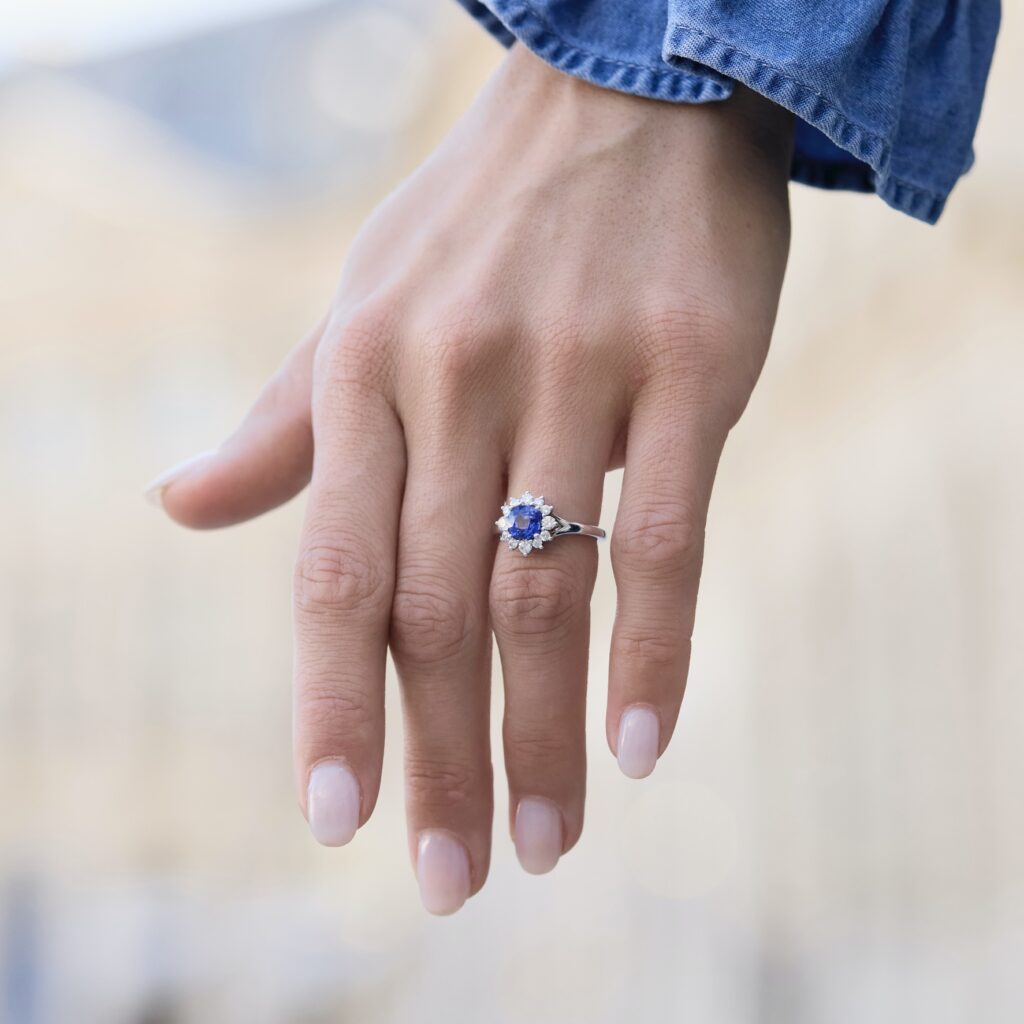 Bague Saphir Bleu
