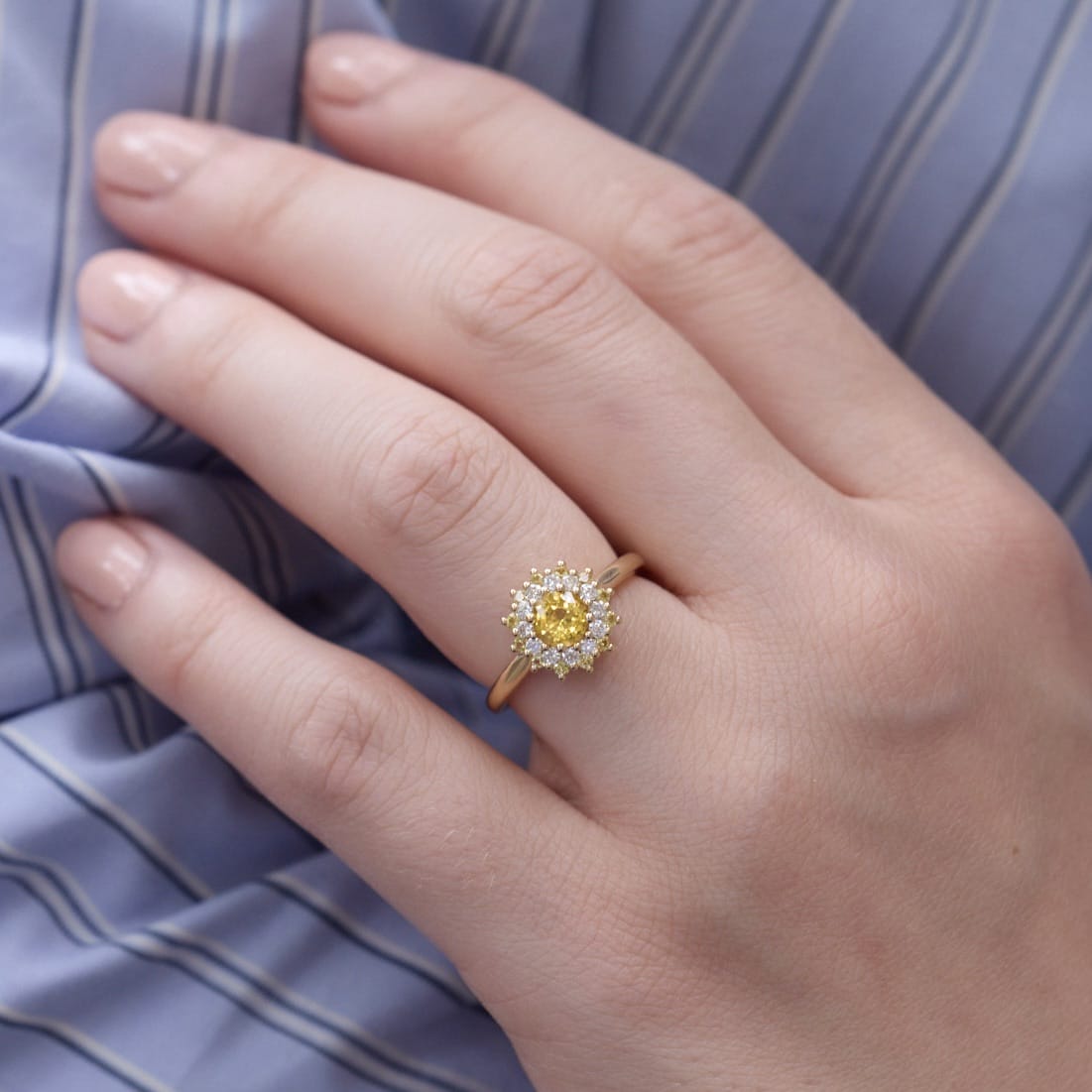 Bague Colombo - Saphir Jaune 0.57 carats – Image 3