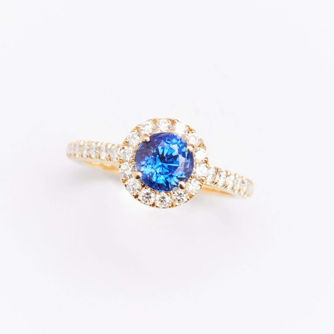 Bague Jaffna - Saphir Peacock 1.11 carats
