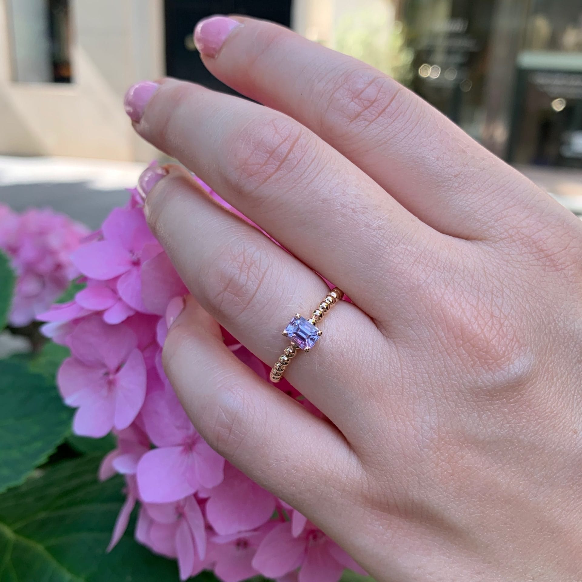 Bague Aya - Saphir Rose pastel 0.87 carats – Image 2