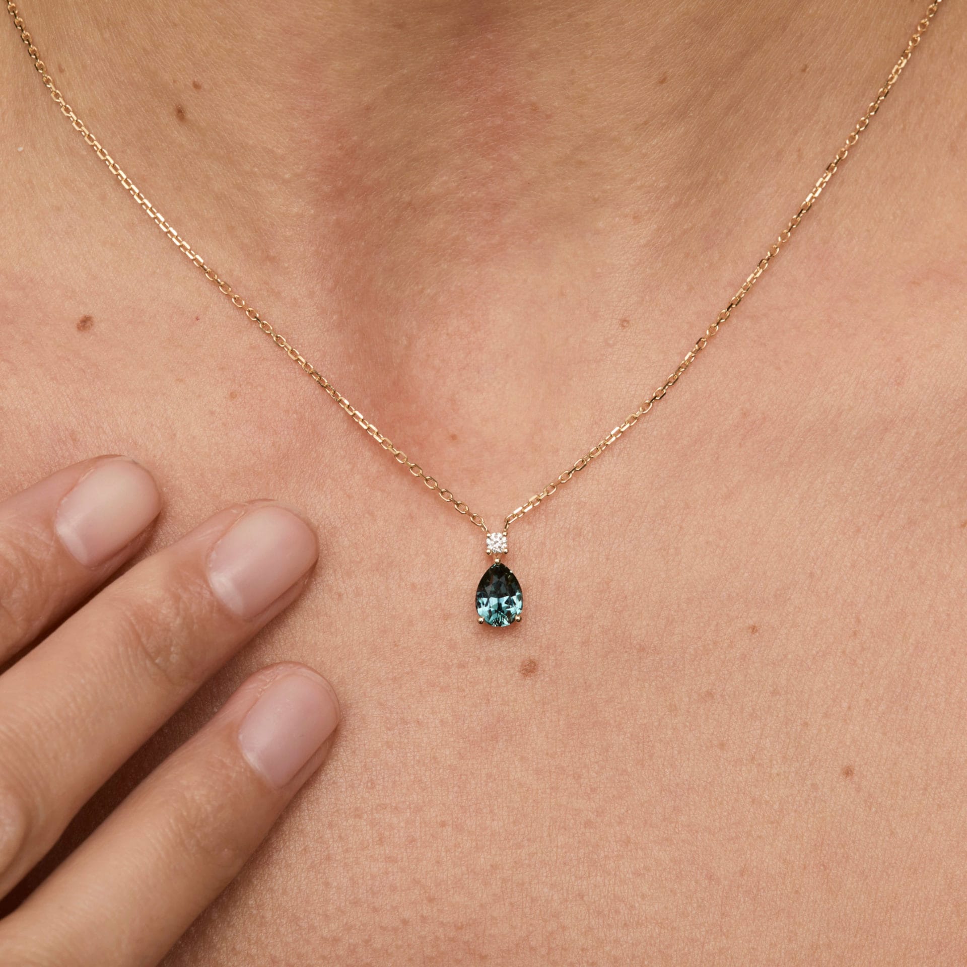 Collier Ceylan - Saphir Teal 1.20 carats – Image 2