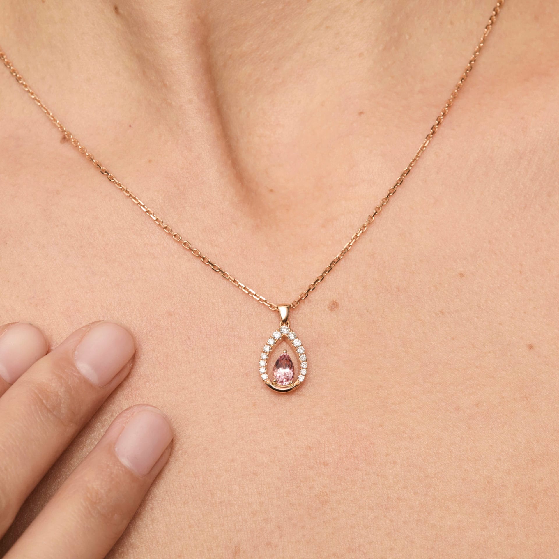 Collier Devi - Saphir Padparadscha 0.60 carats – Image 2