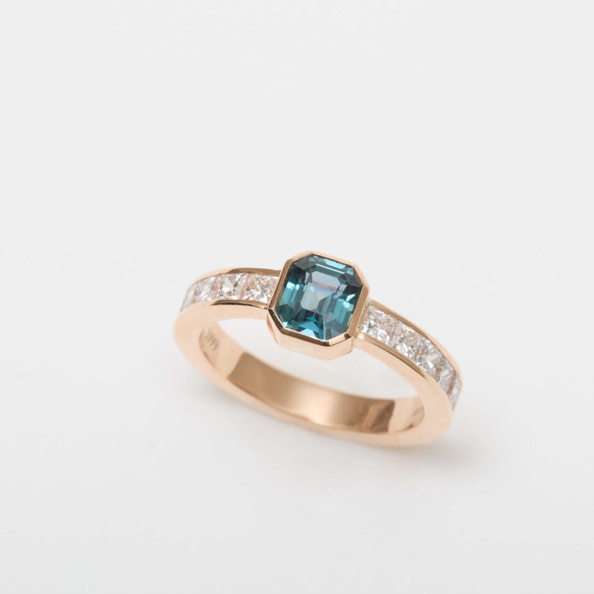 bague saphir teal