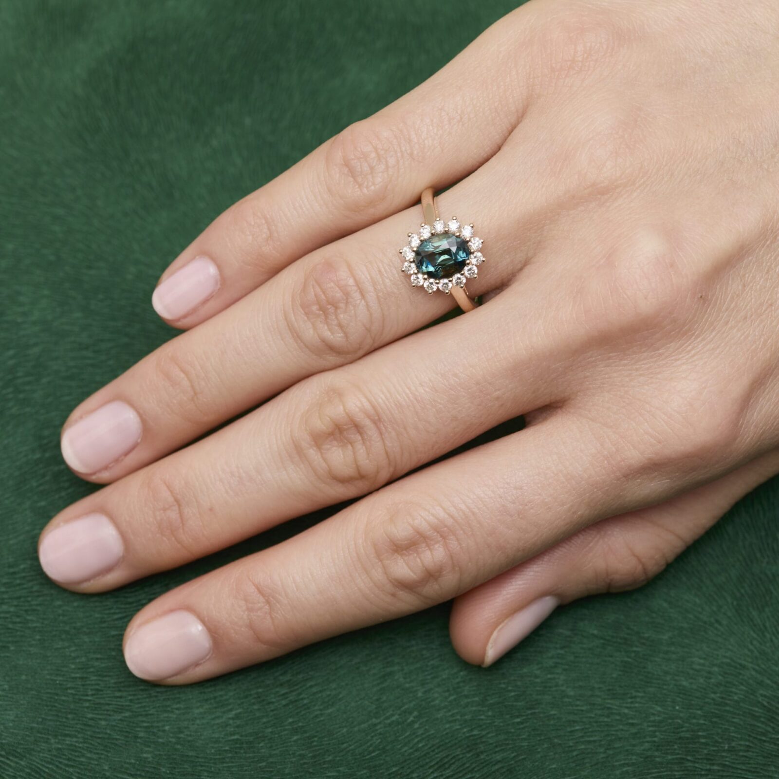 Bague Saphir Teal