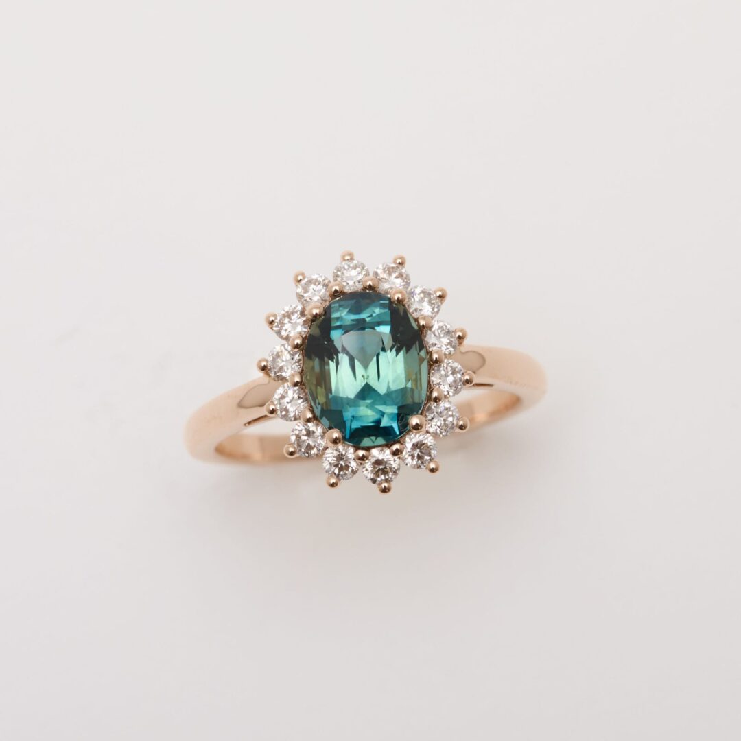 Bague Saphir Teal