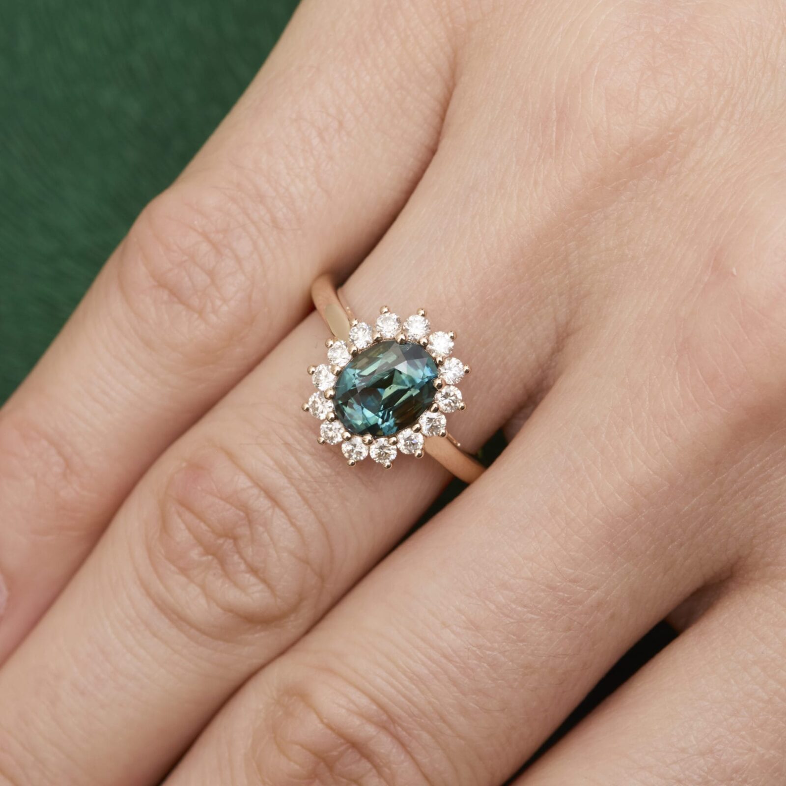 Bague Saphir Teal