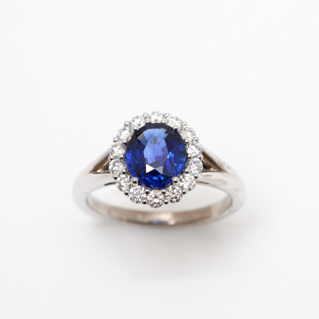 bague marguerite saphir