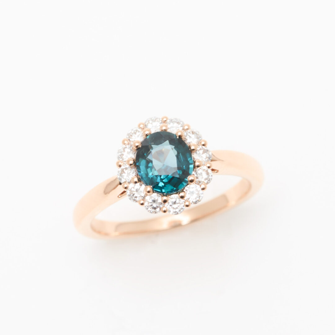bague saphir teal