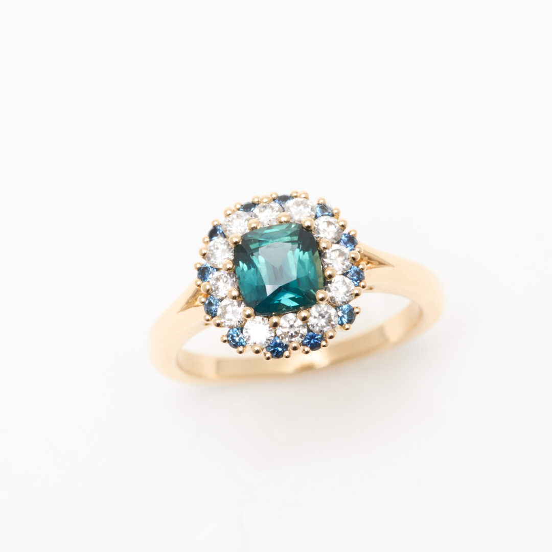 bague saphir teal