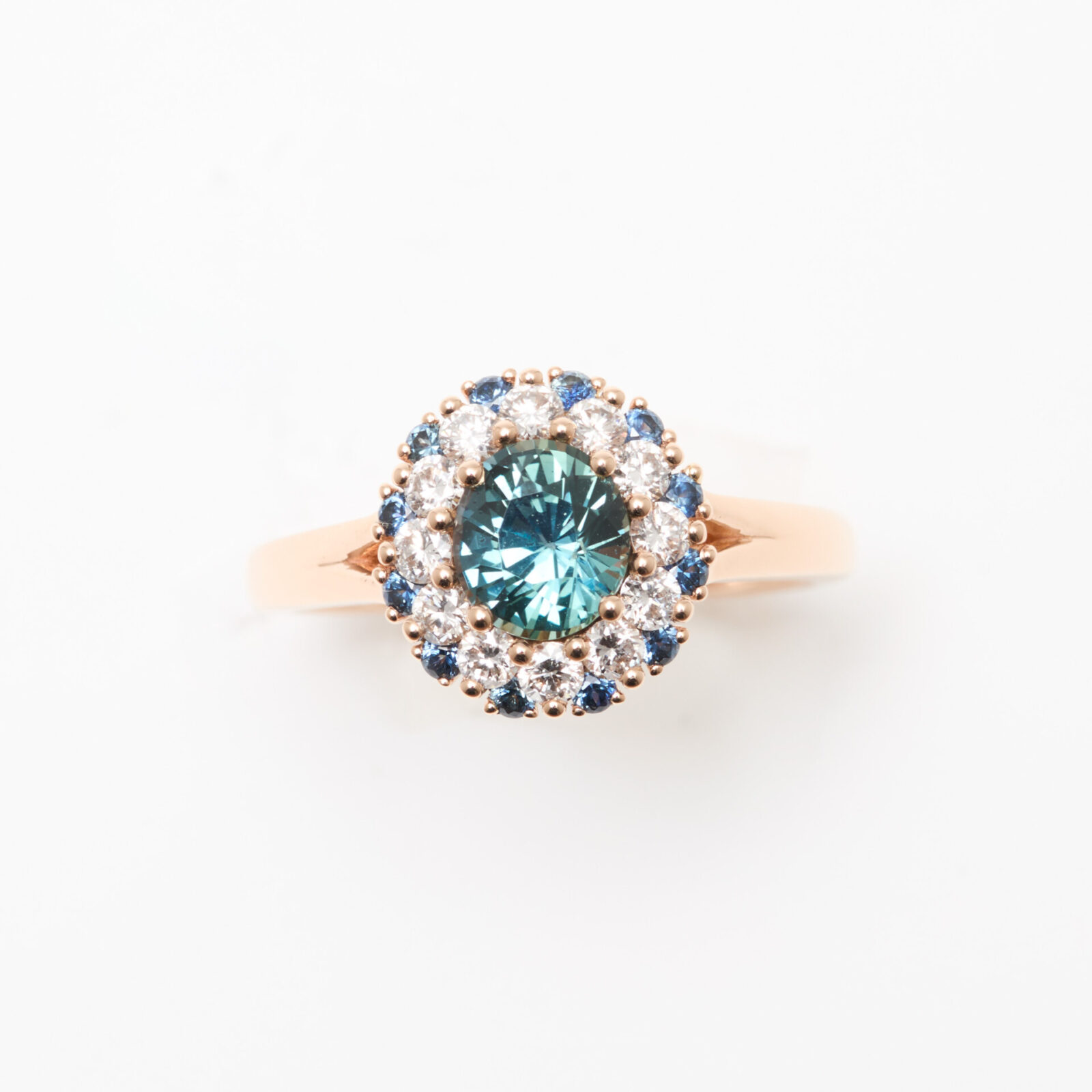 bague saphir teal