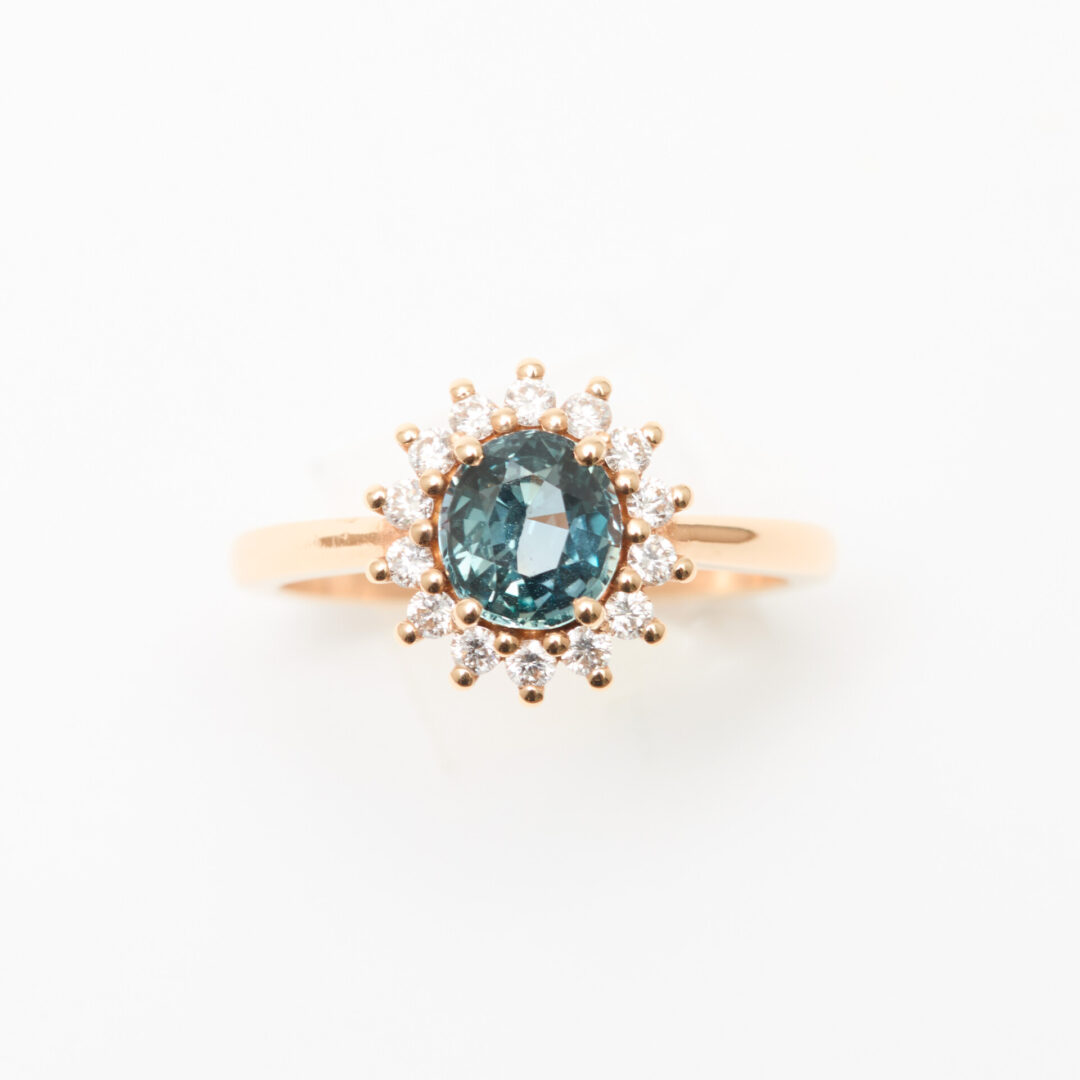 bague saphir teal