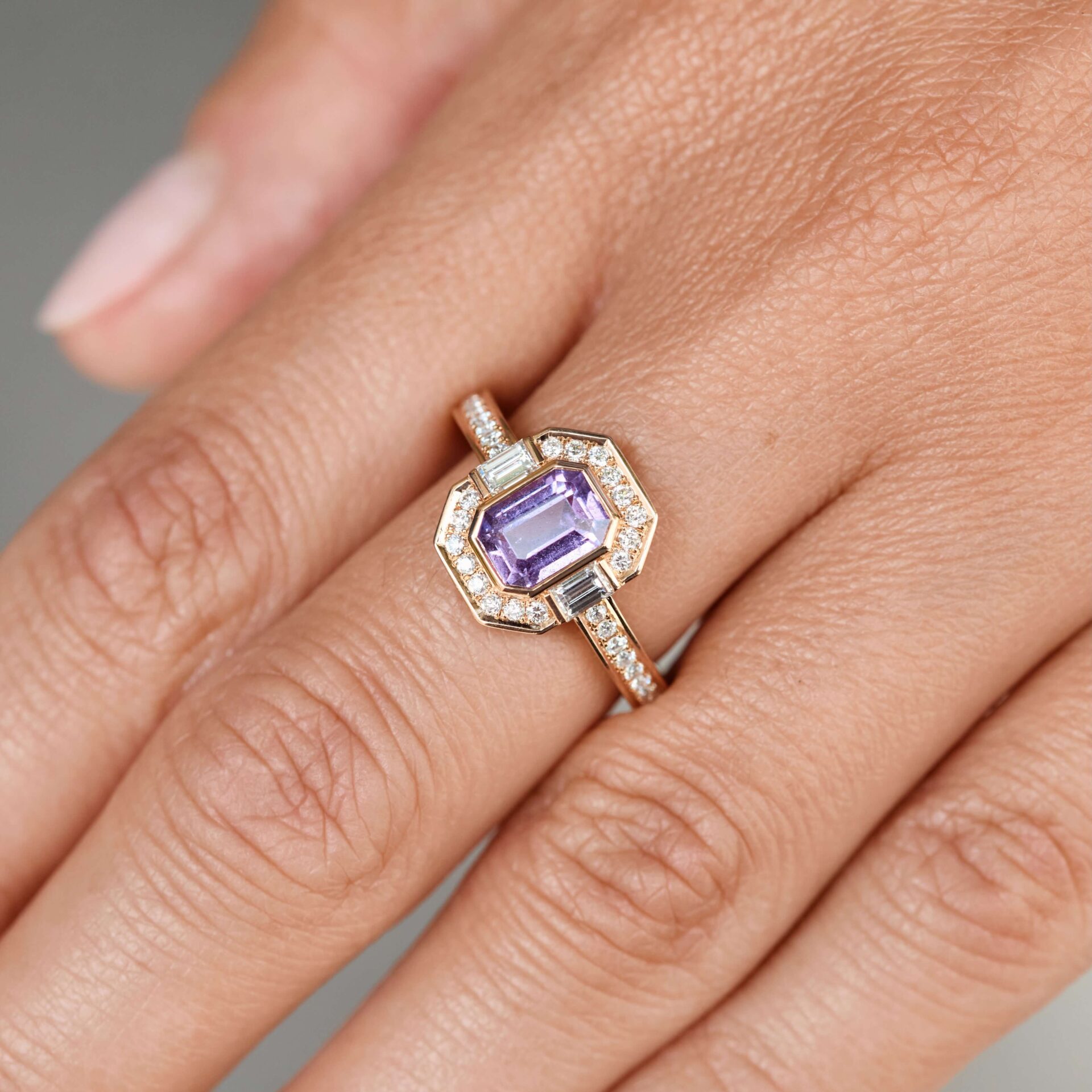 Bague Saphir Rose